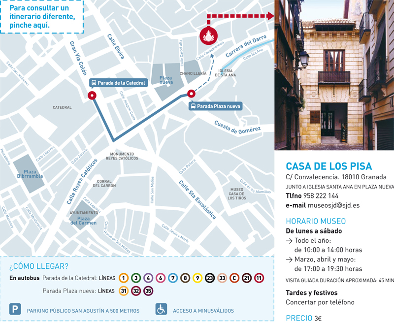 Cómo llegar al Museo San Juan de Dios: ruta, horarios, autobuses...
